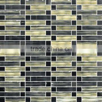 arch crystal glass mix stone mosaic tile for home interior decoration /wallpapers(PMGSL065)