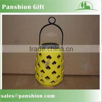 Solar rechargeable decorative garden lantern