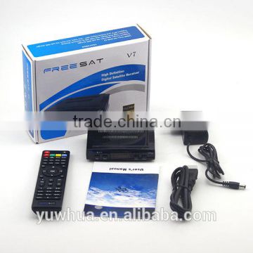 hd digital tv set top box Freesat V7 HD powervu satellite receiver firmware upgrade dvb S2