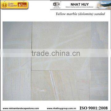 Yellow marble (dolomite) sanded