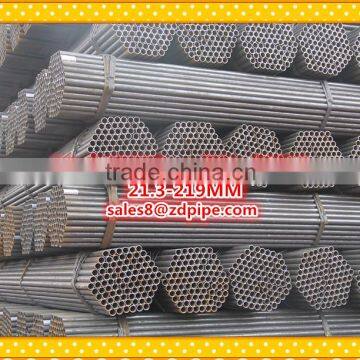 Chinese factory price ERW steel pipe for water,oil,steam transmission and scaffolding structure