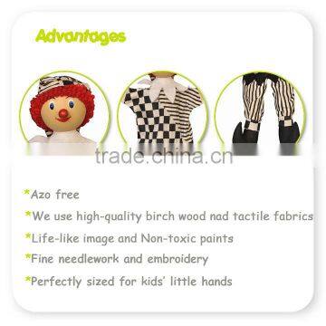 Green Forest Wooden Human Doll Puppet For Sale photo-3
