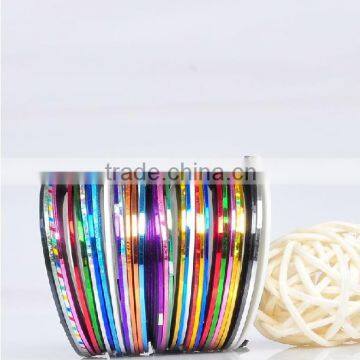 30 Colors Multicolor Nails Striping Tape Line DIY Nail Art Tips Decoration Sticker