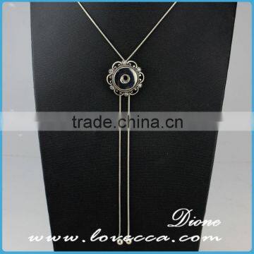 China factory wholesale lady fashion necklace custom neck button pendant