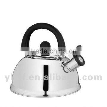 stainless steel whistling kettle with moving handle