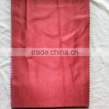 100%Polyester Straight Texture Design Embossing Curtain Fabric With Blackout Property