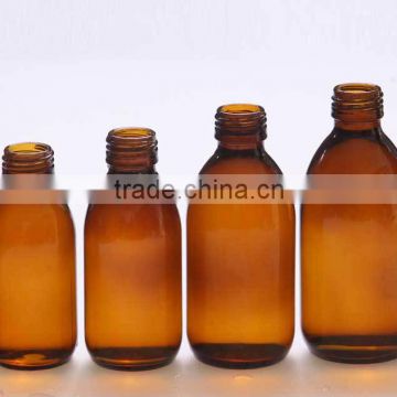 30ml-125ml-500ml Amber glass Bottles For Syrup/Oil DIN28 or PP28 neck