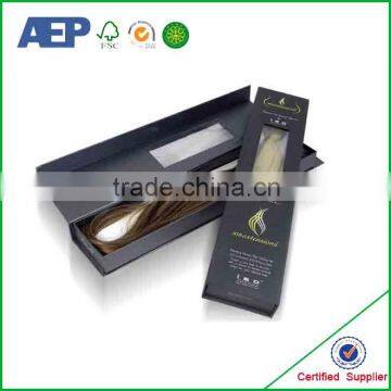 paper board printed cheap custom hair extension boxes