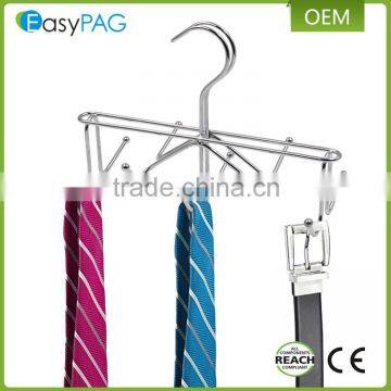 Hot sale cheap price sliver iron metal wire tie rack