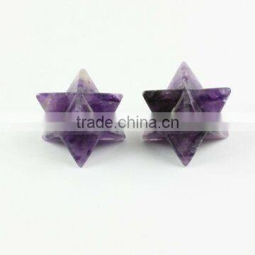 Amethyst stone merkaba star chakra merkaba star