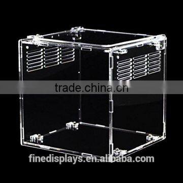 Acrylic Reptile Terrarium Habitat for Juvenile and Small Arboreal Tarantulas Chameleon Snails or Other Larval Reptiles photo-2