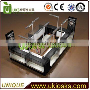 Customized mall kiosk for jewelry&showcase for jewelry from Unique jewelry kiosk manufacturer