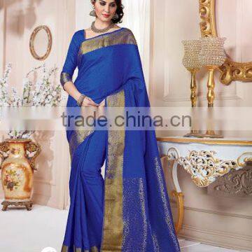 GREEN AND MAGENTA NET SILK SAREE photo-5