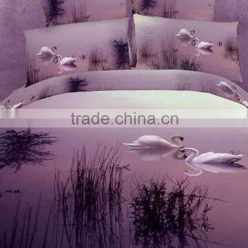 2013 new nantong foursix luxury 100% cotton reactive dye 40s home textile duvet cushion cover 3d bedding set and cotton fabric