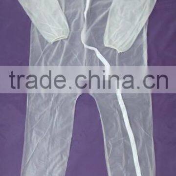 Hospital Clear/Frost PVC unionall Adult size