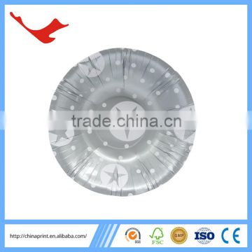 010 printing disposable silver disposable salad bowl