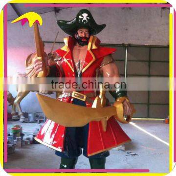 KANO0562 Amusement Park Decorative Life Size Pirate Statue