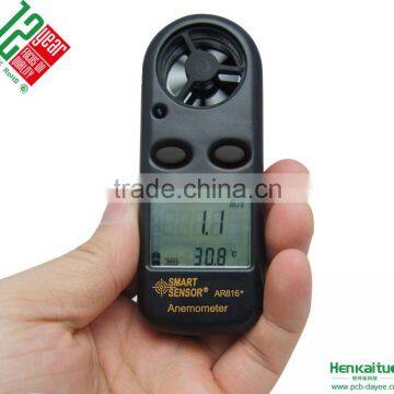 AR816+ Mini Anenometer Digital Vane Wind Speed Meter With Temperature Sensor photo-4