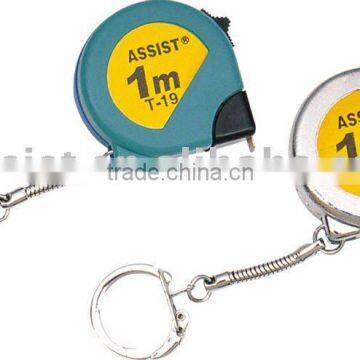 Key chain tape measuring tape