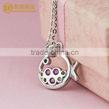 Hot Sale Popular Fish Jewelry With Colorful Gemstones Necklace Pendants photo-6