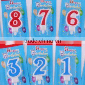 Wholesale Red number birthday candle 0-9, available in 0 1 2 3456789 BIRTHDAY CAKE CANDLE NUMBER 5 PARTY BLUE