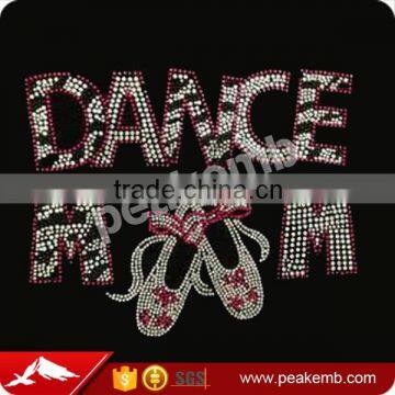 Zebra Dance Mom Rhinestone Iron On Diamante Transfers in China