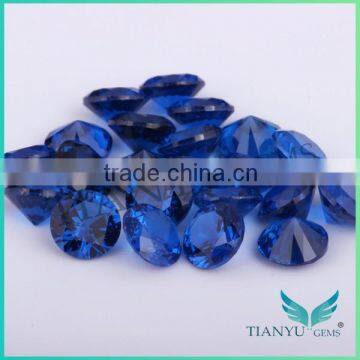 1.0mm-3.0mm Round Shape 113# Deep Blue in Burma Synthetic Spinel Gemstone photo-2