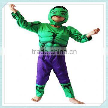 The Avengers Hulk Muscle Boys Costume The Hulk With Muscle Green Giant Costume Hood Halloween Cosplay Costume For Kids