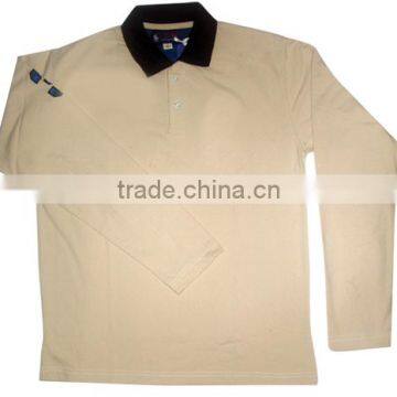 Custom polyester full sleeve polo shirts design