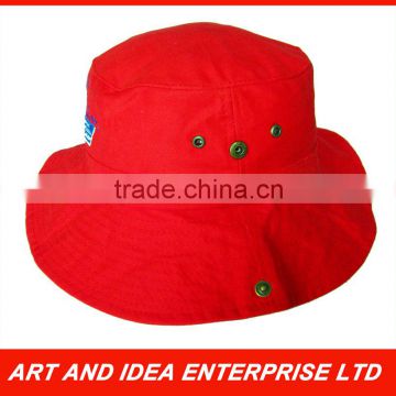 promotional bush hat bucket cap with SNAP BUTTON