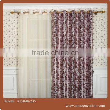 Customized mixed colors decorative Jacquard Custom Curtain