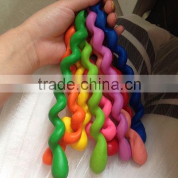 2016 Wholesale Spiral Latex Balloons/screw latex balloon