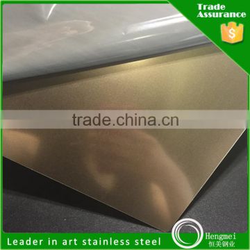 Manufacturer China Color Decoration Bead Blasted Stainless Steel Plate Sheet