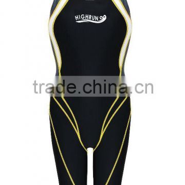 (Hot Selling) Ladies Long Black Full Body Swimsuit