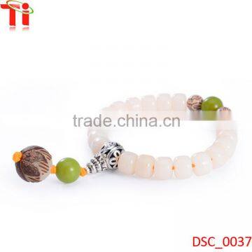 Natural White onyx Agate Beads Bracelets fashion jewelry made in China