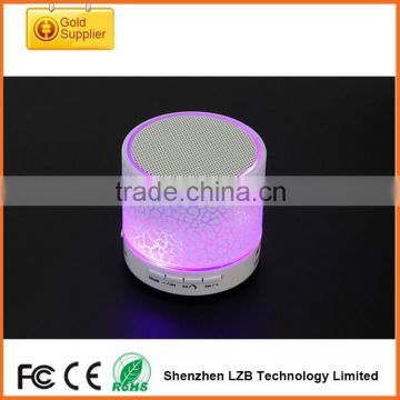 Wholesaler Top sale Colorful led light subwoofer bluetooth speaker mini bluetooth LED speaker