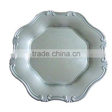 GRS silver clear plastic plates wholesale