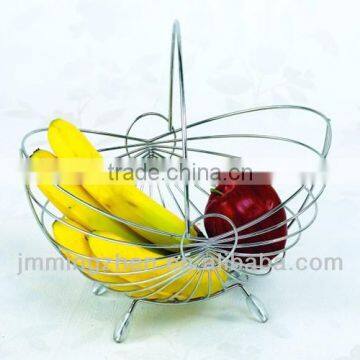 chrome plated iron wire fruit basket