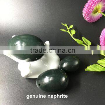 wholesale 100% natural nephrite jade eggs set yoni eggs for kegel exercise