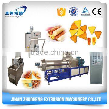 Twin screw puff core filling snack food extruder processing/production line/making machine