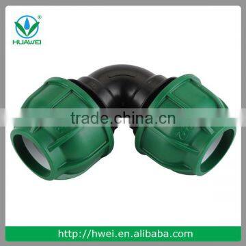 Durable Hot Selling PP 90deg Elbow Pipe Fittings