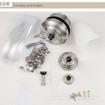 110-240v 70w AC DC Motor 42'' Retractable Ceiling Fan With Lights photo-2