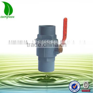 2-piece PVC Ball Valve with Steel Handle