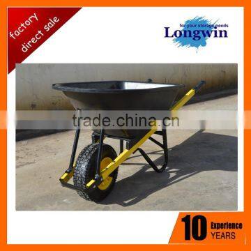 industrial heavy duty wheelbarrow with plastic tray