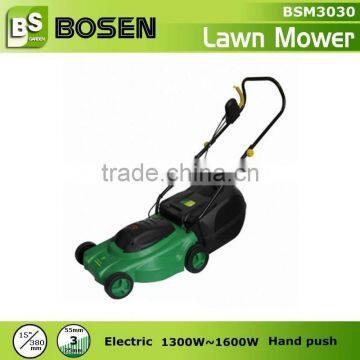 15" 1300W Electric Lawn Mower with 380mm Blade