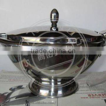 Stainless Steel Restaurant Gravy Source Boat with Lid