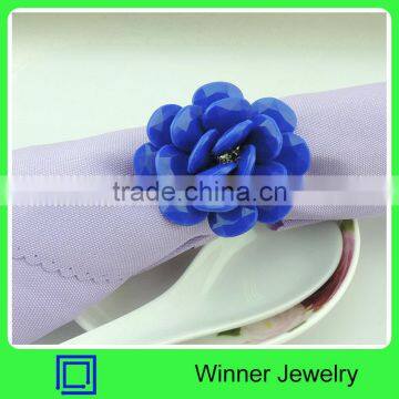 Handmade Acrylic Flower Napkin Ring