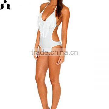 Summer One -piece Bathing Suits With Romantic Tassels photo-4