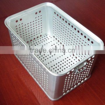 Factory price medical sterilizing basket instrument basket, aluminum sterilization container