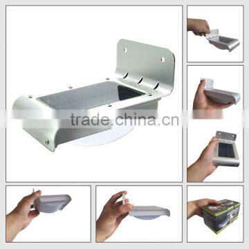 16 LED Solar Powered Light Sound Motion Sensor Solar Garden Outdoor Street Light Waterproof photo-3